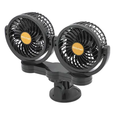 Ventilátor MITCHELL DUO 2x108mm 24V na přísavku