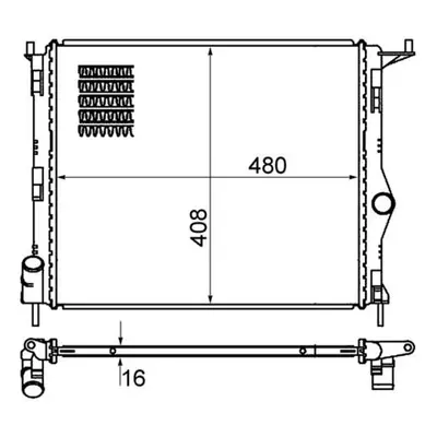 Chladič, chlazení motoru MAHLE CR 1765 000S