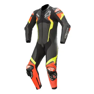 jednodílná kombinéza ATEM V4, ALPINESTARS (černá/červená fluo/žlutá fluo, vel. 48)