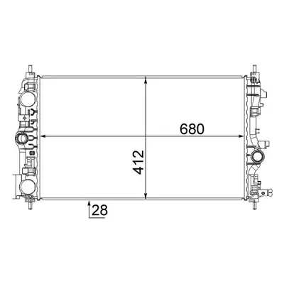 Chladič, chlazení motoru MAHLE CR 1782 000S