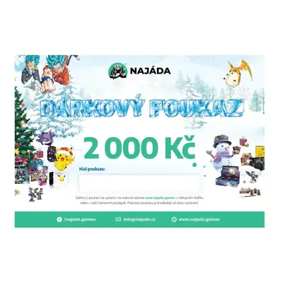 Vánoční dárkový poukaz 2000 Kč