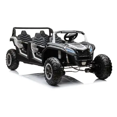 Elektrické autíčko Buggy UTV čtyřmístné 24V nafukovací kola bílé