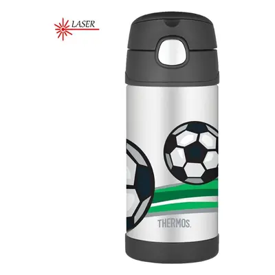 Thermos Funtainer dětská termoska s brčkem 355 ml - fotbal