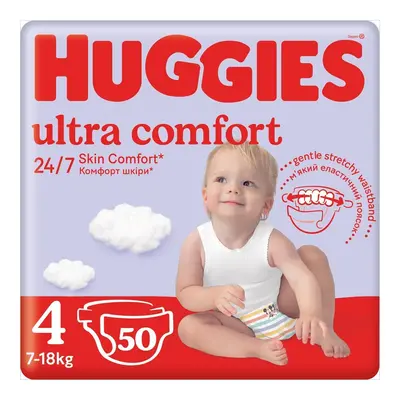 HUGGIES Ultra Comfort Jumbo 4 Pleny jednorázové 50ks