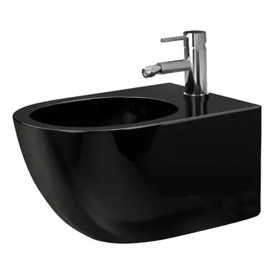 Závěsný bidet REA CARLO MINI, černá lesk