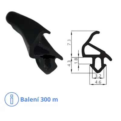 Těsnění pro profil Aluplast TS1559 - balení 300 m