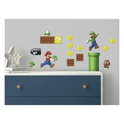 York Wallcoverings Hravé nálepky SUPER MARIO nejen do klučičího pokoje