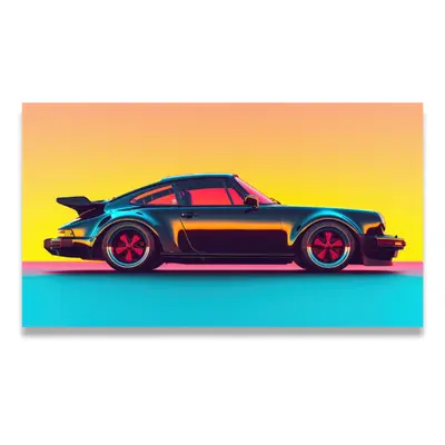 Benlemi Obraz na plátně na stěnu do dětského pokoje SPORTOVNÍ AUTO Zvolte rozměr: 75 x 100 cm