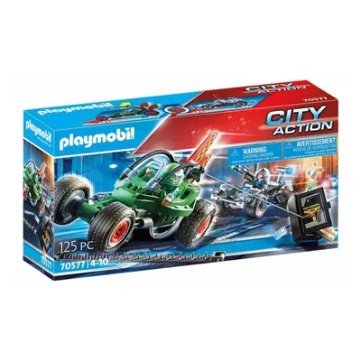 Playmobil 70577 policejní motokára: pronásledování lupiče trezoru