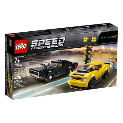 Lego® speed champions 75893 2018 dodge challenger srt demon a 1970 dodge charger r/t