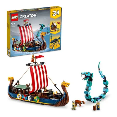 Lego® creator 31132 vikingská loď a mořský had