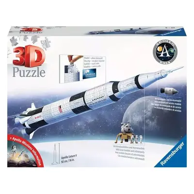 Ravensburger 11545  puzzle 3d vesmírná raketa saturn v 504 dílků