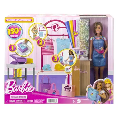 Mattel barbie módní design studio s panenkou, hkt78