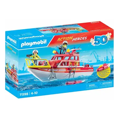 Playmobil 71598 hasičská záchranná loď s motorem