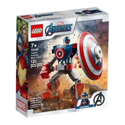 Lego® super heroes 76168 captain america v obrněném robotu