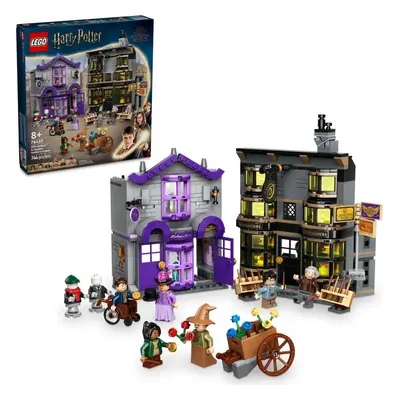 Lego® harry potter™ 76439 ollivanderův obchod a obchod madame malkinové