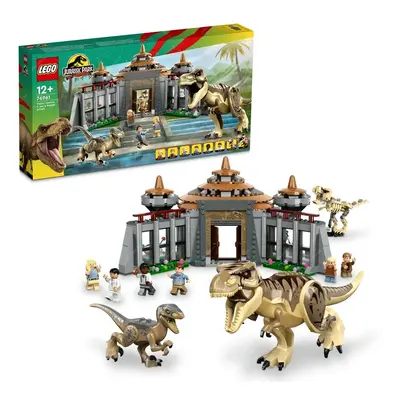 Lego® jurassic world 76961 návštěvnické centrum: útok t-rexe a raptora