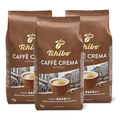 Tchibo - Caffè Crema Intense – 3 x 1 kg zrnkové kávy - Intenzita: 4/6