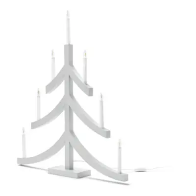 Tchibo - XL svícen s LED - barva: šedá