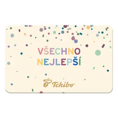 Tchibo - Elektronická dárková karta »Všechno nejlepší!«