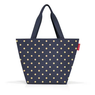 Nákupní taška přes rameno Reisenthel Shopper M Metallic dots blue