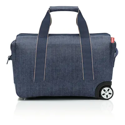 Cestovní taška na kolečkách Reisenthel Allrounder Trolley Herringbone dark blue