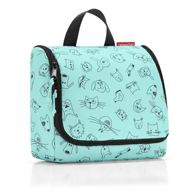 Dětská kosmetická taštička Reisenthel Toiletbag kids Cats and dogs mint