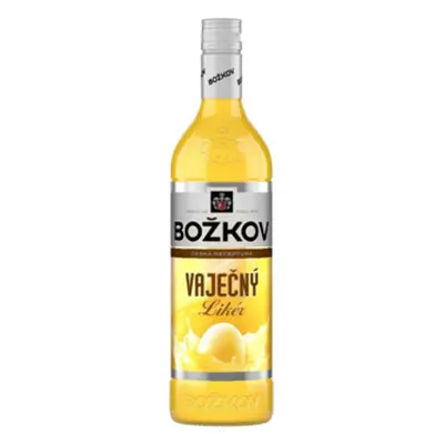 Vaječný Likér Božkov 15% 0,5l (holá láhev)