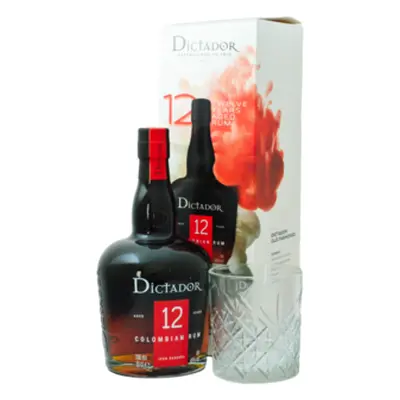 Dictador 12YO 40% 0.7L (dárkové balení s 1 skleničkou)