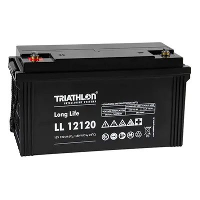 TRIATHLON LL12120 (12V - 120Ah) Záložní baterie "long life"