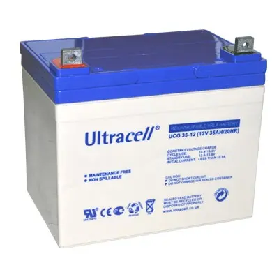 Ultracell UCG35-12 (12V - 35Ah), VRLA-GEL trakční baterie