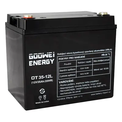 Trakční (GEL) baterie GOOWEI ENERGY OTL35-12 35Ah 12V