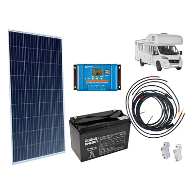 Victron Energy Solární sestava pro karavan 175Wp, baterie Goowei Energy OTL 100Ah