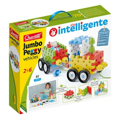 Quercetti Jumbo Peggy Vehicles – Stavebnice pro nejmenší