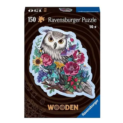 Ravensburger Dřevěné puzzle Tajemná sova 150 dílků