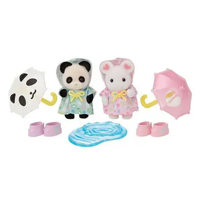 Sylvanian Families Procházka v dešti Baby Duo