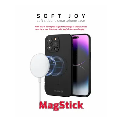 Zadní kryt Swissten Soft Joy Magstick na iPhone 13 mini černý