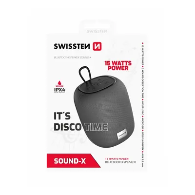 Bluetooth reproduktor swissten sound-x šedý