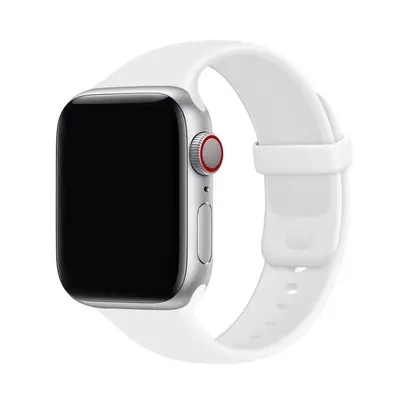 Silikonový řemínek TopQ Gummy pro Apple Watch 42-44-45-49 mm bílý 95831