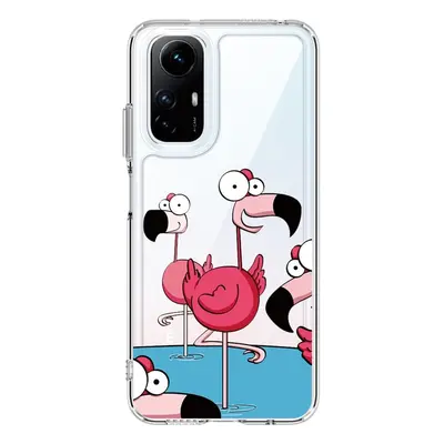 Kryt TopQ Image Xiaomi Redmi Note 12S Image pevný Cartoon Flamingos 121624