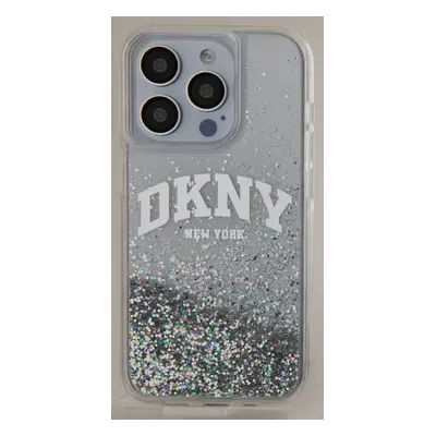 Zadní Kryt DKNY Liquid Glitter Arch Logo na iPhone 14 Pro Max Transparent