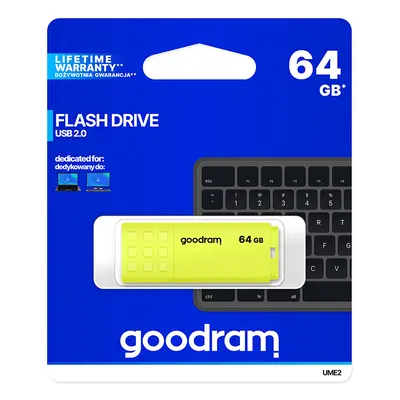 Flash disk GOODRAM UME2 64GB USB 2.0 žlutý