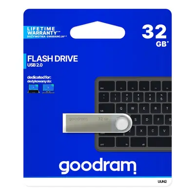 Flash disk GOODRAM UUN2 32GB USB 2.0 stříbrný