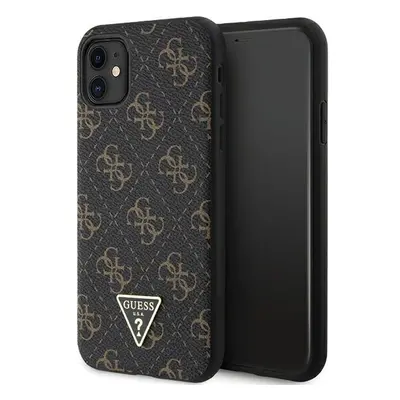 Originální pouzdro GUESS hardcase 4G Triangle Metal Logo GUHCN61PG4GPK pro Iphone 11/XR černé