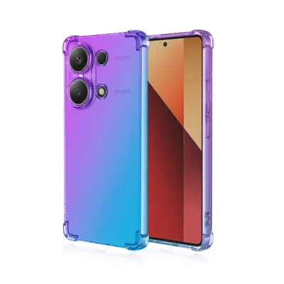 Kryt TopQ Xiaomi Redmi Note 13 Pro Shock duhový fialovo-modrý 120982