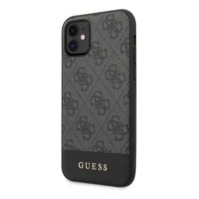 Guess 4G Stripe Zadní Kryt pro iPhone 11 Grey