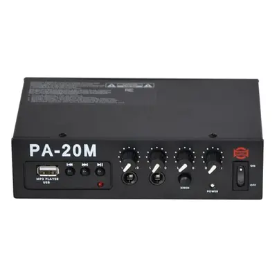 Zesilovač SHOW PA-20M, 20W/4Ω, přehrávač MP3