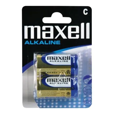 Baterie C (LR14) alkalická MAXELL 2ks / blistr