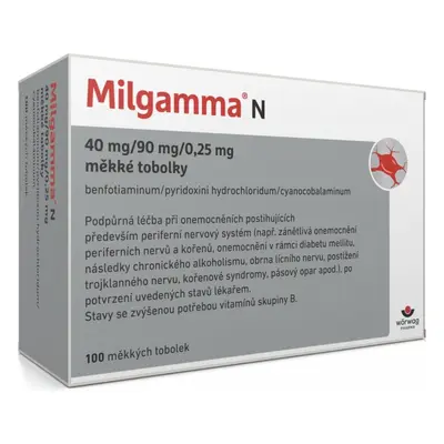 MILGAMMA N 40MG/90MG/0,25MG CPS MOL 100