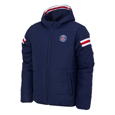 Paris Saint Germain dětská zimní bunda s kapucí Stripe blue